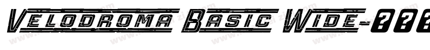 Velodroma Basic Wide字体转换
